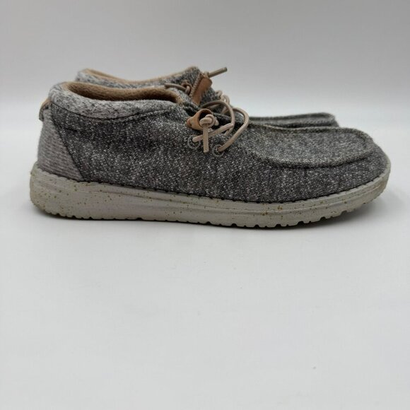 Hey Dude Womens Cindy Shoes Dark Grey Size 7 Casual Comfort - Picture 4 of 8
